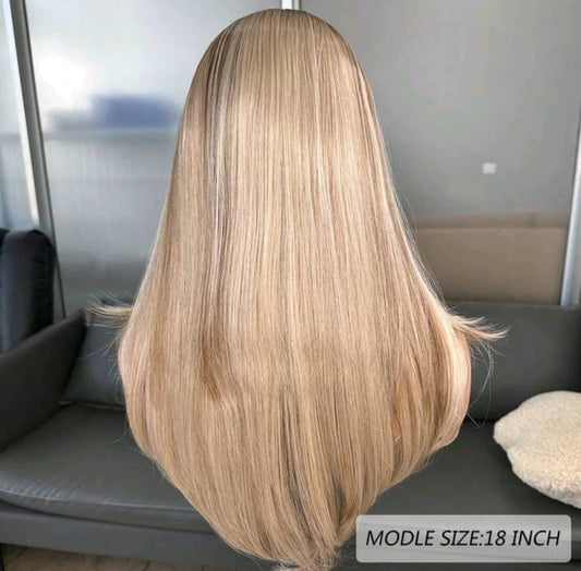 Blonde Ombre Lace Front Wig (human blend)