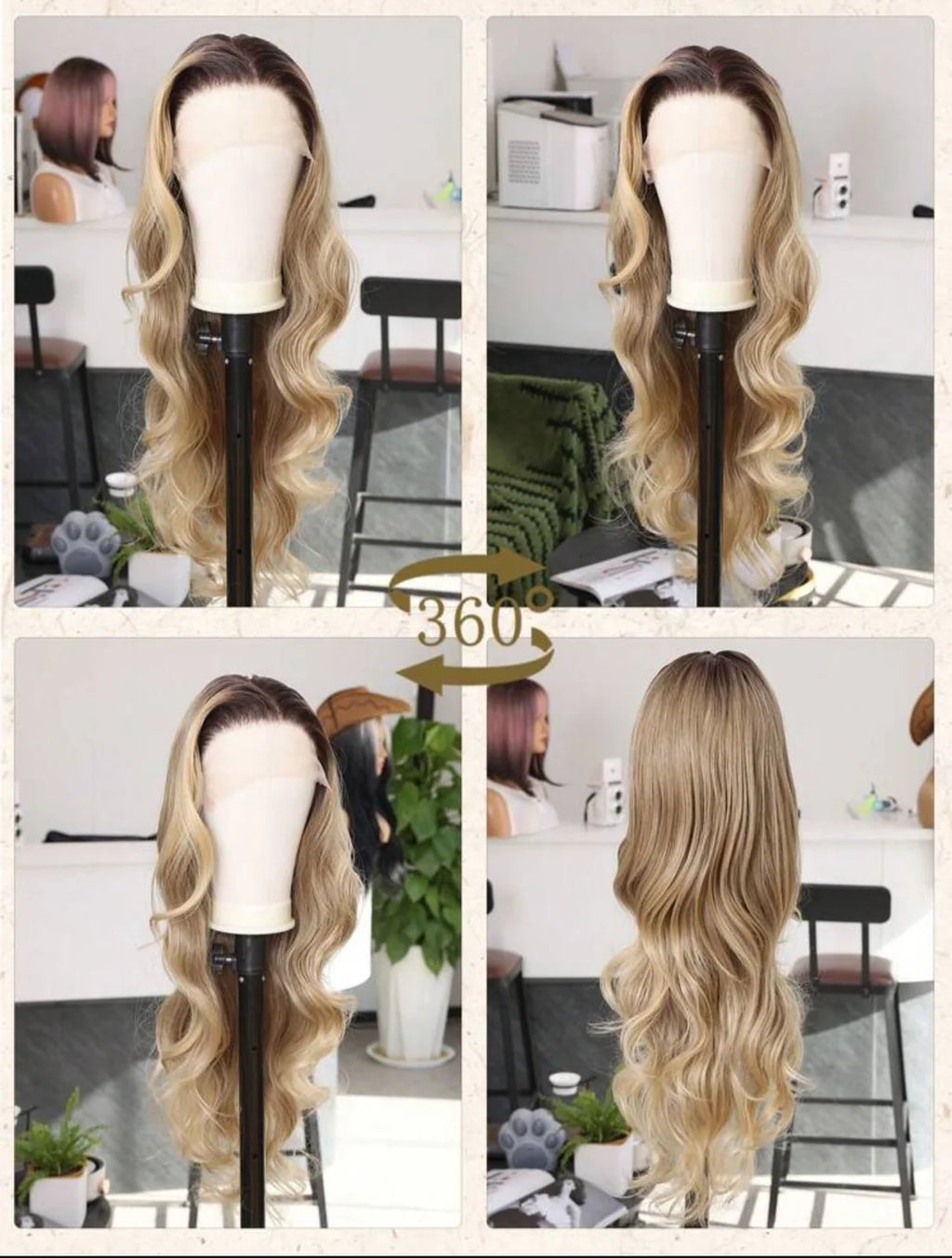 Beyonce Bombshell Wig (human blend)
